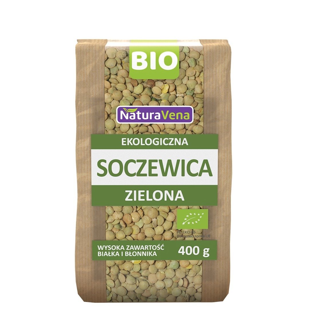 Soczewica zielona BIO 400 g - NATURAVENA