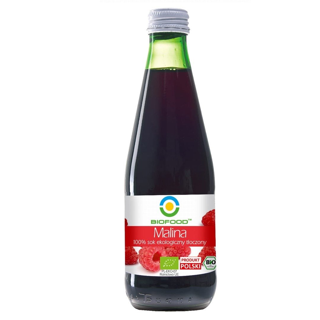 Sok malinowy nfc bezglutenowy BIO 300 ml - BIO FOOD