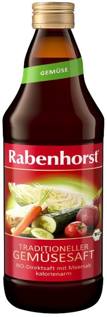 Sok wielowarzywny tradycyjny nfc BIO 750 ml - RABENHORST