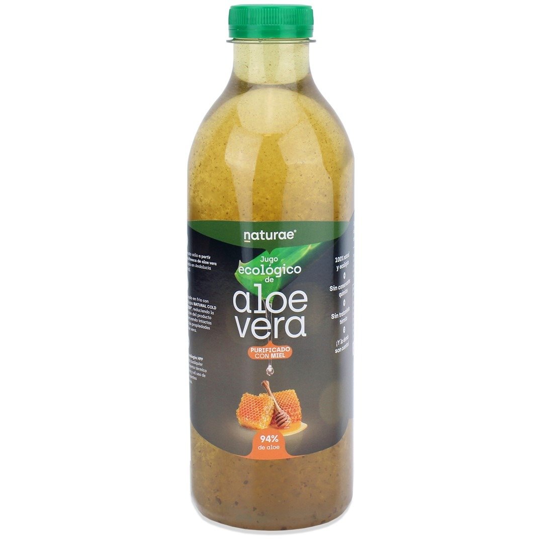 Sok z aloesu z miodem bezglutenowy BIO 1 L - NATURAE
