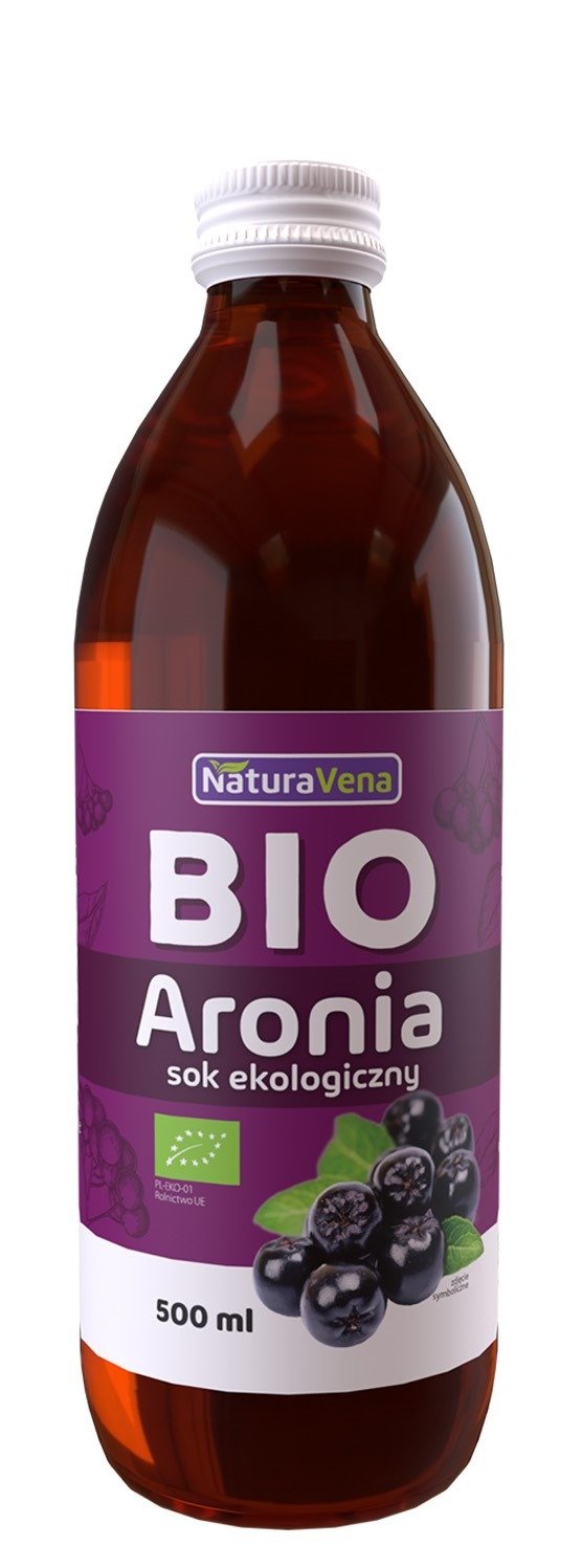 Sok z aronii 100 % BIO 500 ml - NATURAVENA