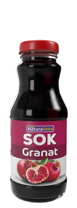 Sok z granatu 100 % 250 ml - NATURAVENA