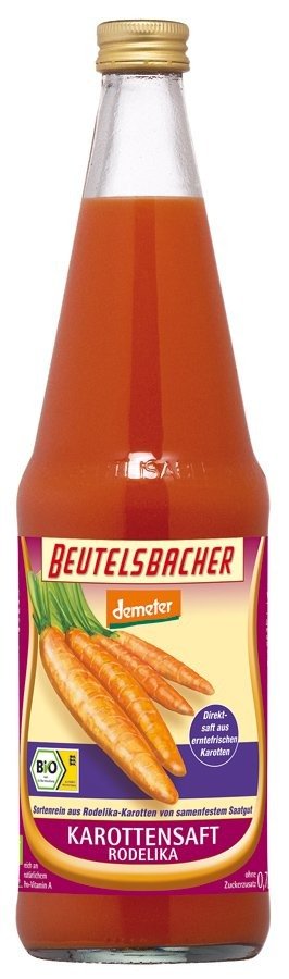 Sok z marchwi rodelika demeter nfc BIO 700 ml - BEUTELSBACHER