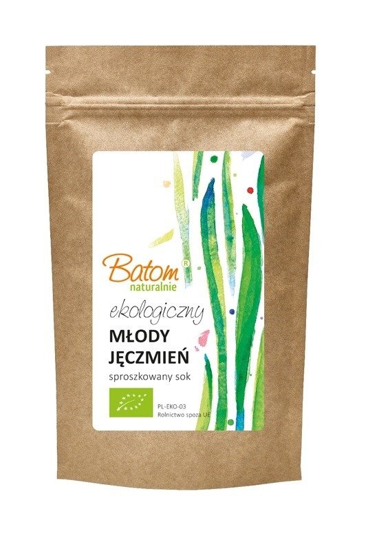 Sok z młodego jęczmienia sproszkowany BIO 100 g - BATOM