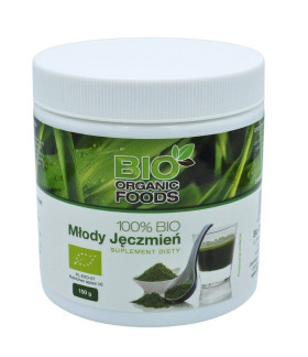 Sok z młodego jęczmienia sproszkowany BIO 150 g - BIO ORGANIC FOODS
