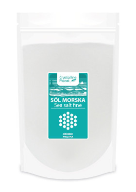 Sól morska drobno mielona 1 kg - CRYSTALLINE PLANET