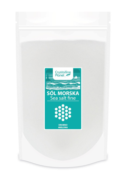 Sól morska drobno mielona 1 kg - CRYSTALLINE PLANET