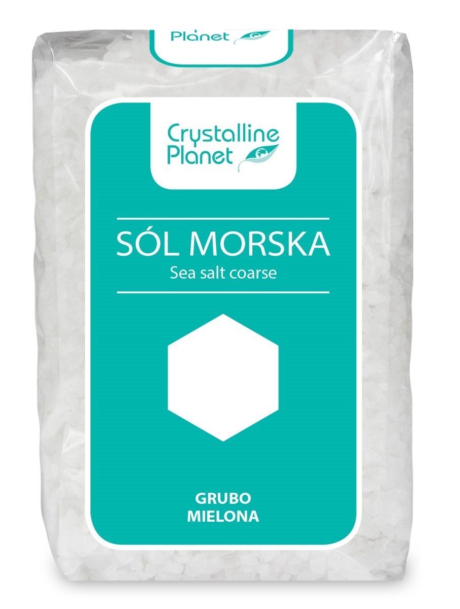 Sól morska grubo mielona 600 g - CRYSTALLINE PLANET