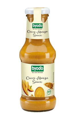 Sos mango - curry bezglutenowy BIO 250 ml - BYODO