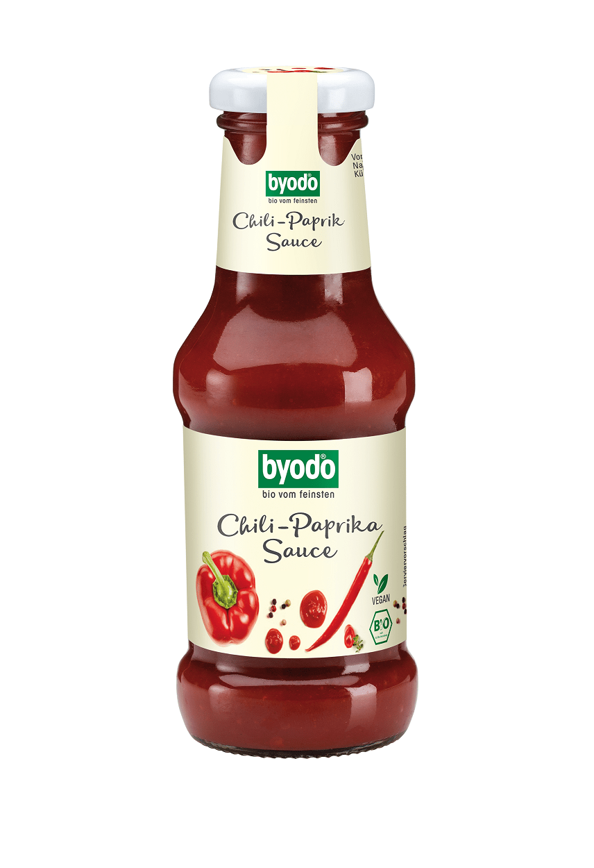 Sos paprykowy chili bezglutenowy BIO 250 ml - BYODO