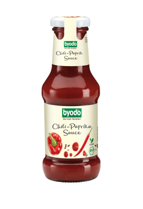 Sos paprykowy chili bezglutenowy BIO 250 ml - BYODO