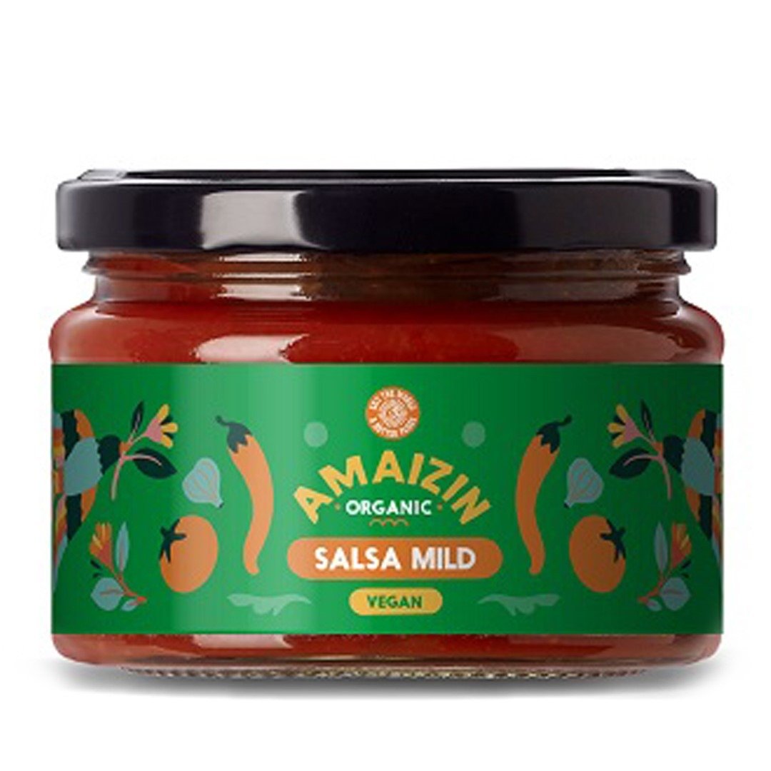 Sos salsa łagodny bezglutenowy BIO 260 g - AMAIZIN
