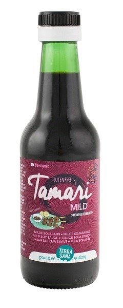 Sos sojowy tamari łagodny bezglutenowy BIO 250 ml - TERRASANA