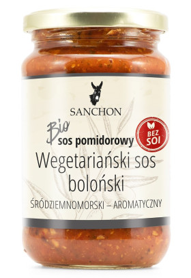 Sos wegański bolognese bezglutenowy BIO 330 ml - SANCHON