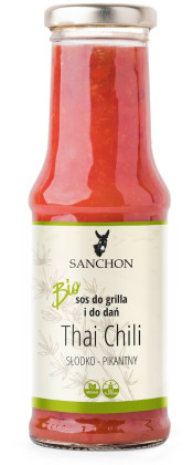 Sos wegański thai chili bezglutenowy BIO 210 ml - SANCHON