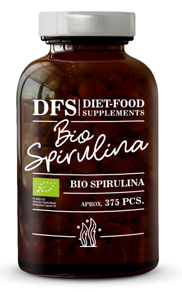 Spirulina BIO (400 mg) 375 TABLETEK - DIET-FOOD