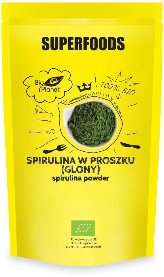 Spirulina sproszkowana BIO 200 g - BIO PLANET SUPERFOODS