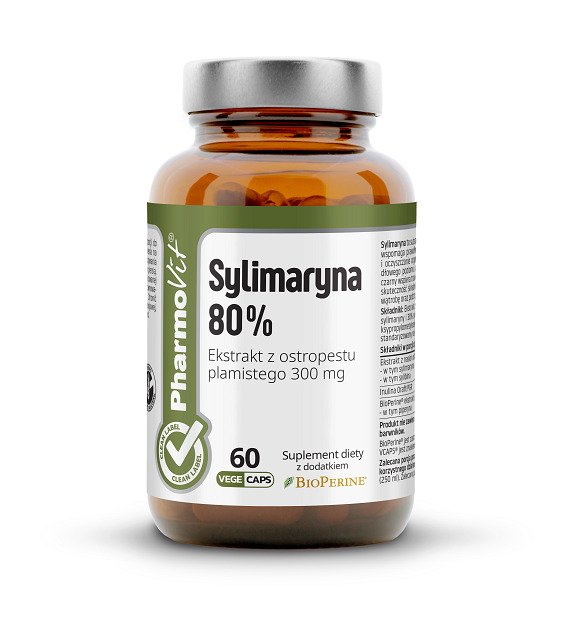 Sylimaryna (240 mg) bezglutenowa 60 kapsułek - PHARMOVIT (CLEAN LABEL)