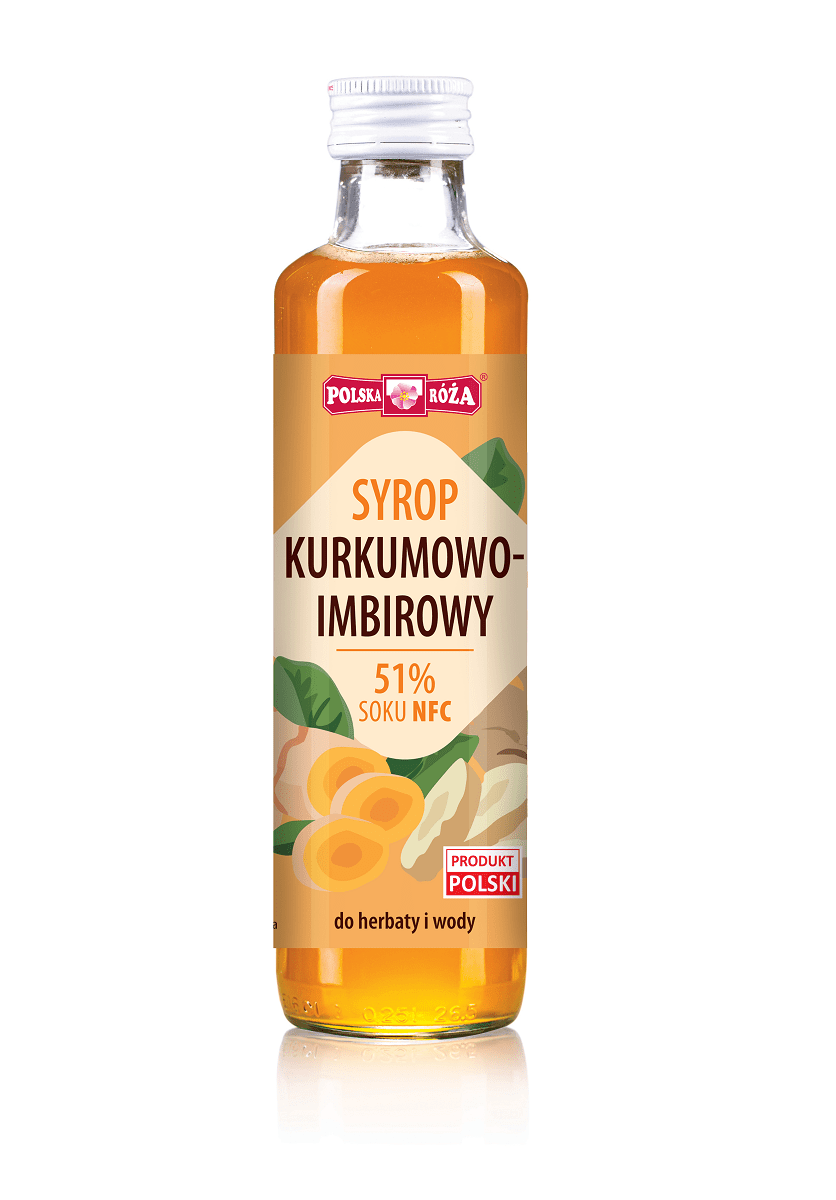 Syrop kurkumowo - IMBIROWY 250 ml - POLSKA RÓŻA