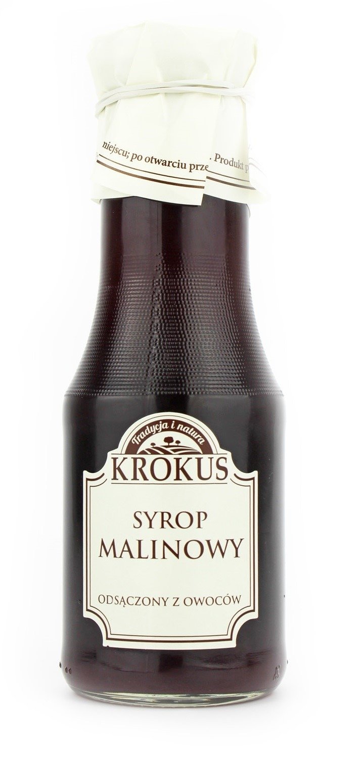 Syrop malinowy bezglutenowy 355 g (280 ml) - KROKUS