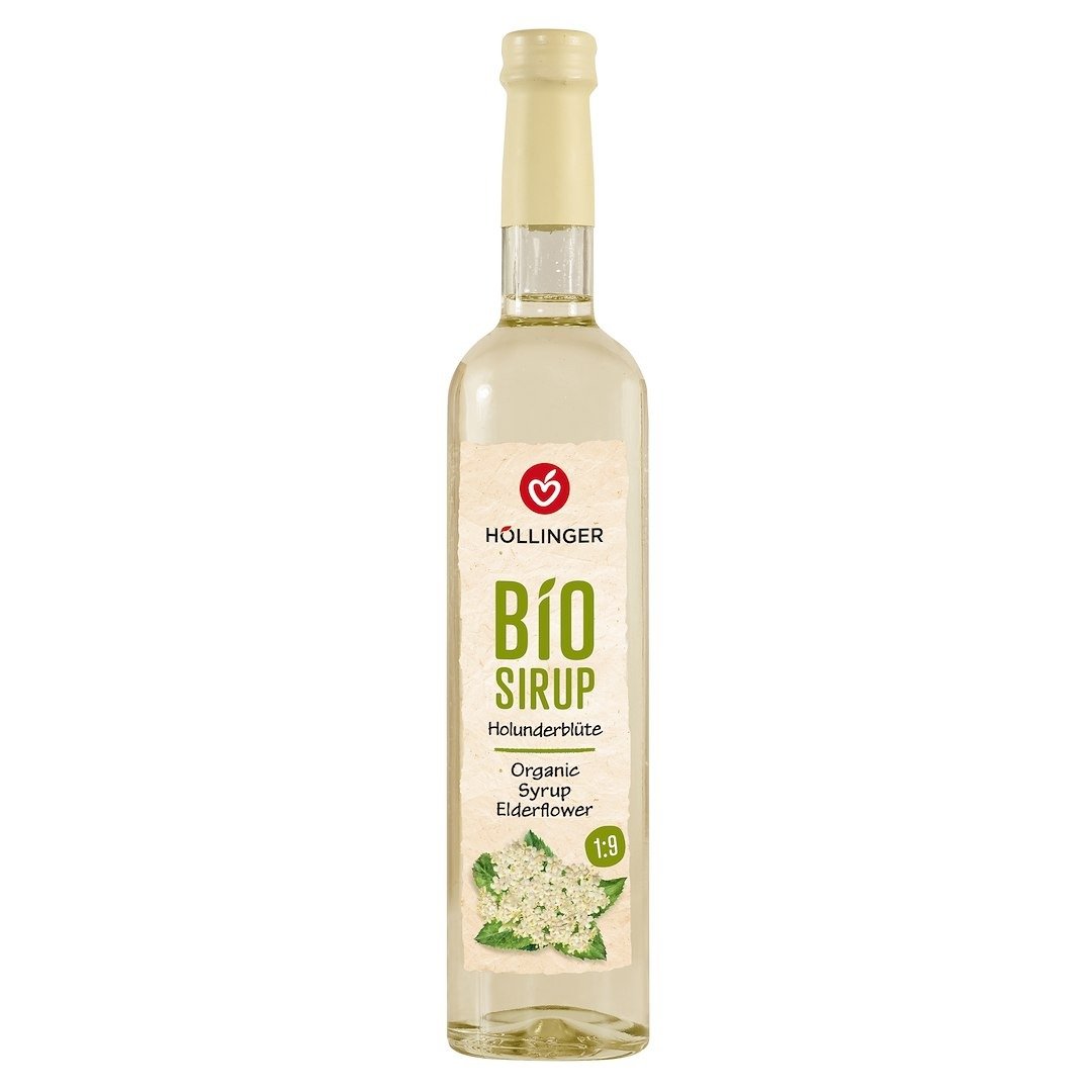 Syrop o smaku kwiatów czarnego bzu BIO 500 ml - HOLLINGER