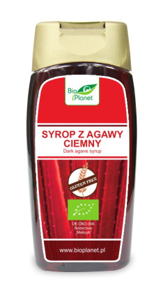 Syrop z agawy ciemny bezglutenowy BIO 350 g (250 ml) - BIO PLANET