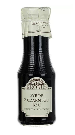 Syrop z czarnego bzu bezglutenowy 355 g (280 ml) - KROKUS