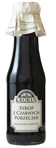 Syrop z czarnej porzeczki bezglutenowy 355 g (280 ml)  - KROKUS