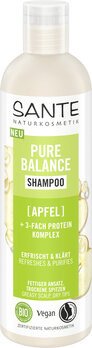Szampon normalizujący do włosów przetłuszczających się jabłko i potrójny kompleks proteinowy eco 250 ml - SANTE