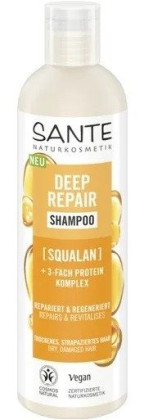 Szampon regenerujący do włosów suchych i zniszczonych skwalan i potrójny kompleks proteinowy eco 250 ml - SANTE