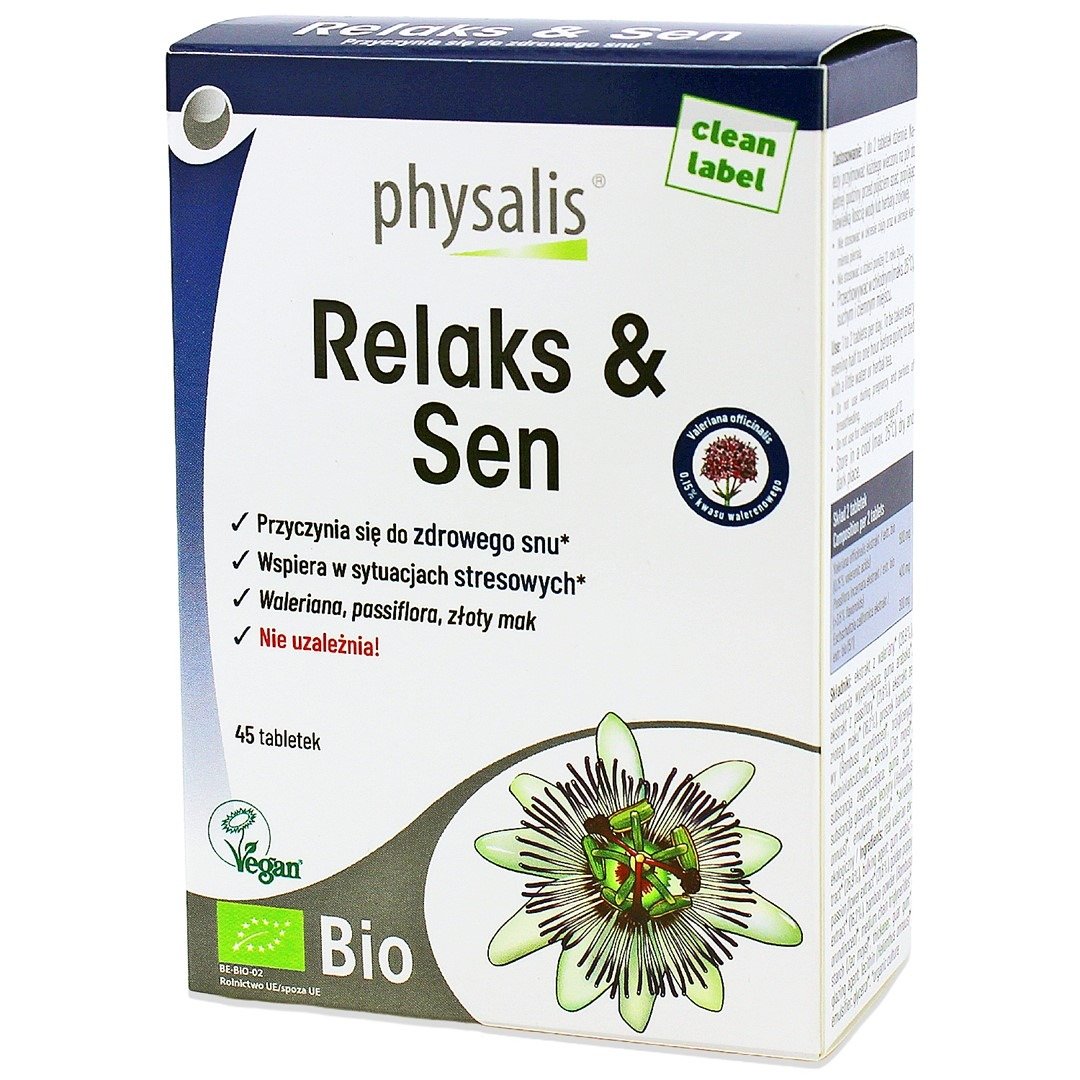 Tabletki na relaks i sen BIO 45 szt. - PHYSALIS