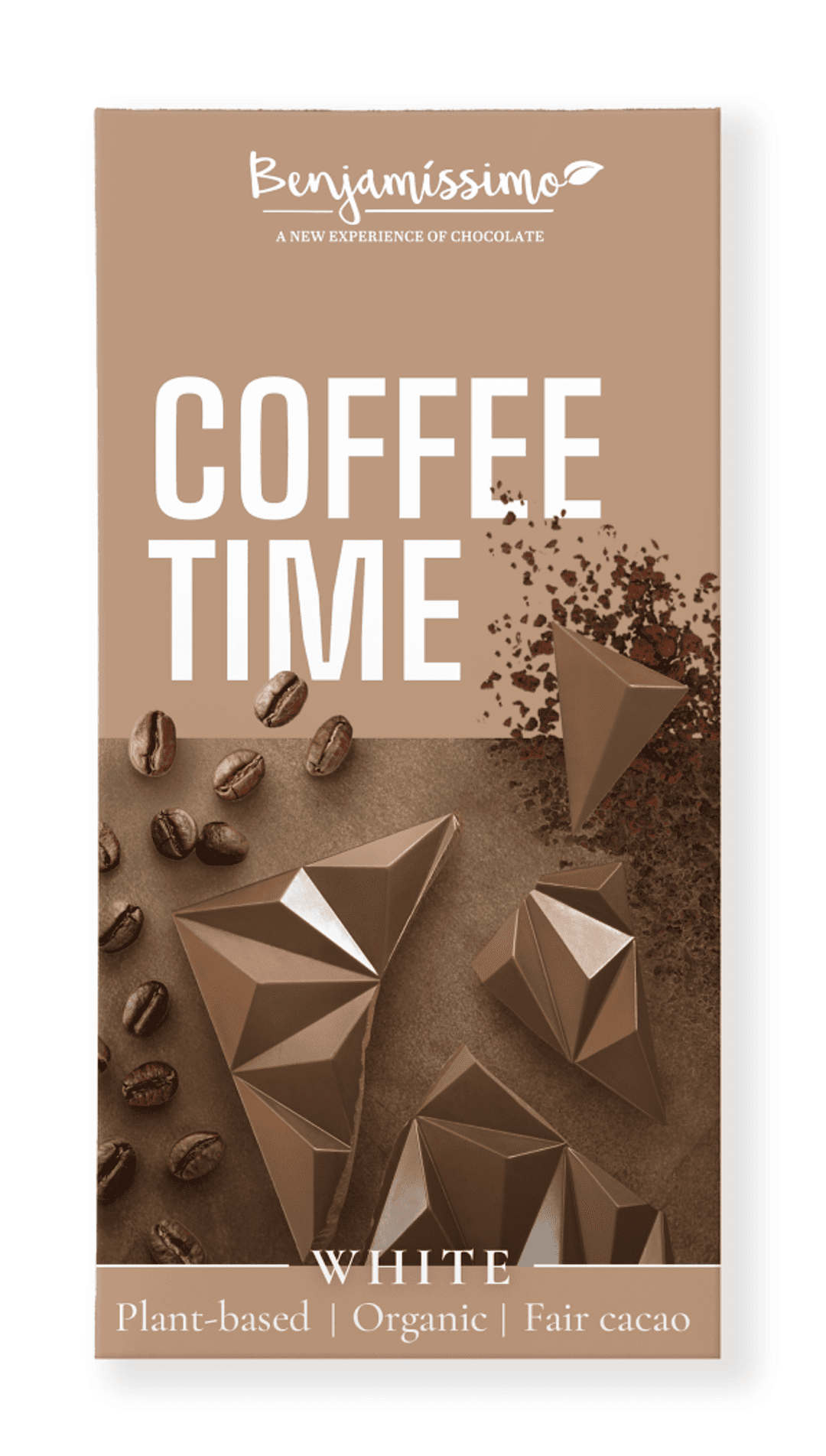 Tabliczka kakaowa kawowa bez kofeiny bezglutenowa BIO 60 g - BENJAMISSIMO