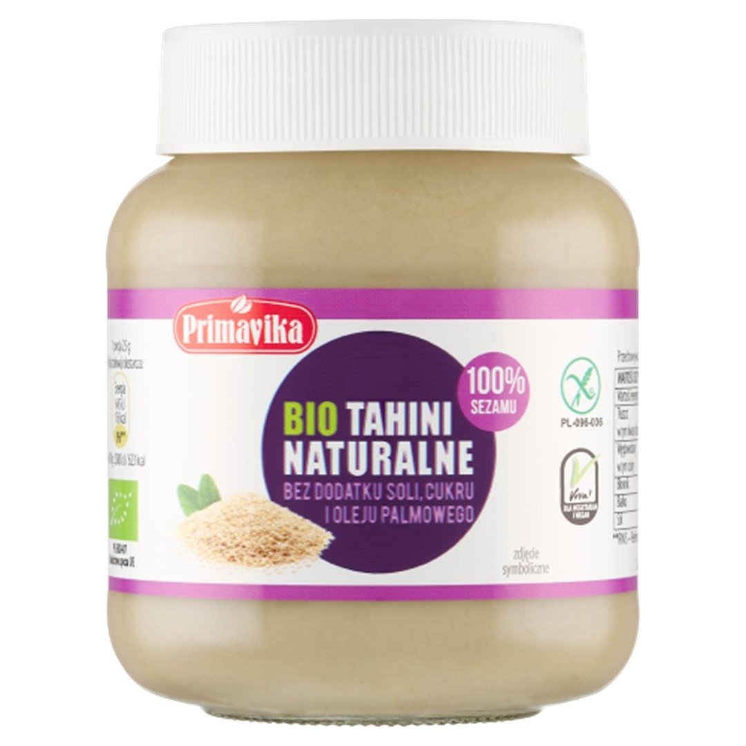 Tahini (pasta sezamowa) bezglutenowe BIO 350 g - PRIMAVIKA