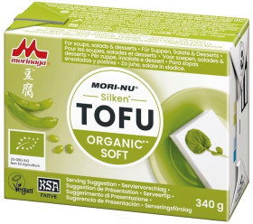 Tofu jedwabiste miękkie (silken soft tofu) bezglutenowe BIO 340 g - MORI-NU