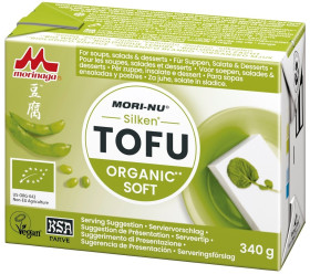 Tofu jedwabiste miękkie (silken soft tofu) bezglutenowe BIO 340 g - MORI-NU
