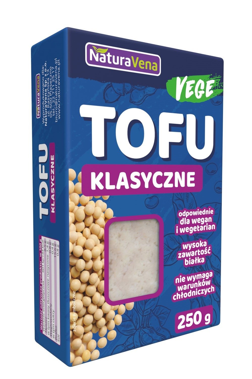 Tofu naturalne 250 g - NATURAVENA
