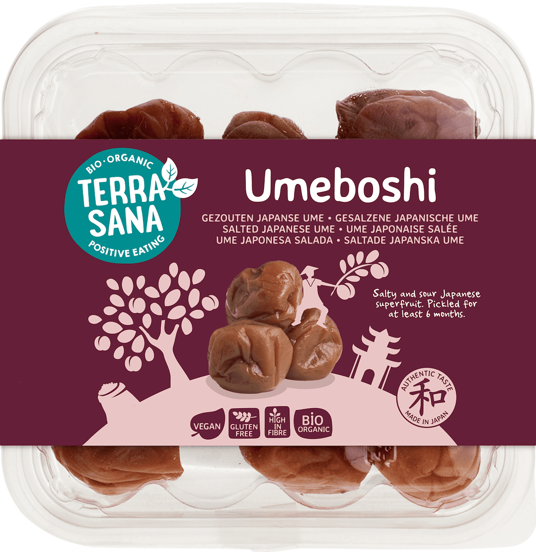 Umeboshi (morele japońskie kiszone) bezgutenowe BIO 150 g - TERRASANA