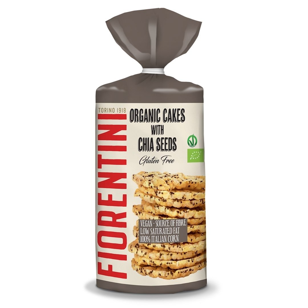 Wafle kukurydziane z chia bezglutenowe BIO 120 g - FIORENTINI