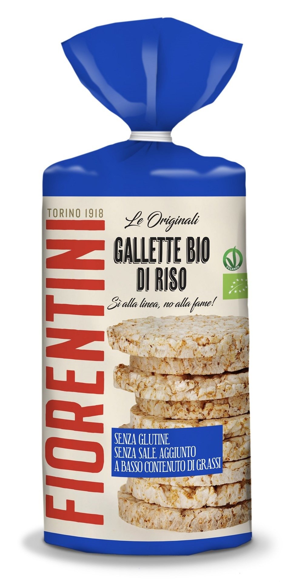 Wafle ryżowe bez dodatku soli bezglutenowe BIO 120 g - FIORENTINI