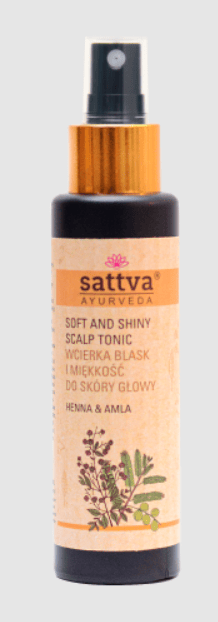Wcierka do skóry głowy blask i miękkość henna i amla 100 ml - SATTVA (AYURVEDA)