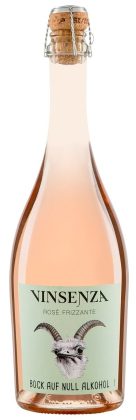 Wino bezalkoholowe frizzante różowe słodkie musujące BIO 750 ml - VINSENZA (RIEGEL)