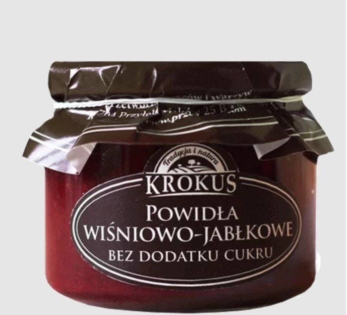 Wiśnie i jabłka bez dodatku cukrów 310 g - KROKUS