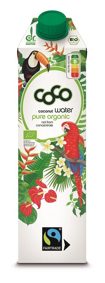 Woda kokosowa fair trade BIO 1 L - COCO (DR MARTINS)