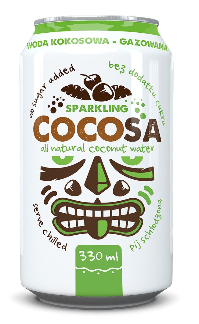 Woda kokosowa gazowana 330 ml - DIET-FOOD (COCOSA)