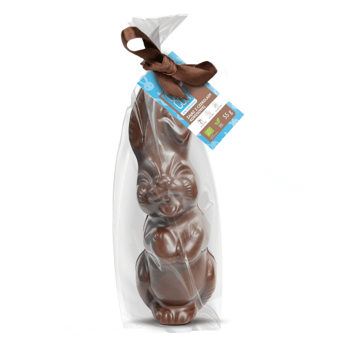 Zając z czekolady kokosowej bez dodatku cukrów BIO 55 g - COCOA (PRODUKT SEZONOWY)