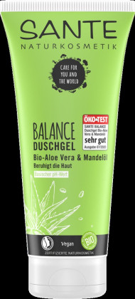 Żel pod prysznic balance aloes i olejek migdałowy eco 200 ml - SANTE
