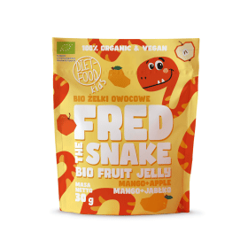 Żelki mango - jabłko bez żelatyny BIO 30 g - DIET-FOOD (FRED THE SNAKE)