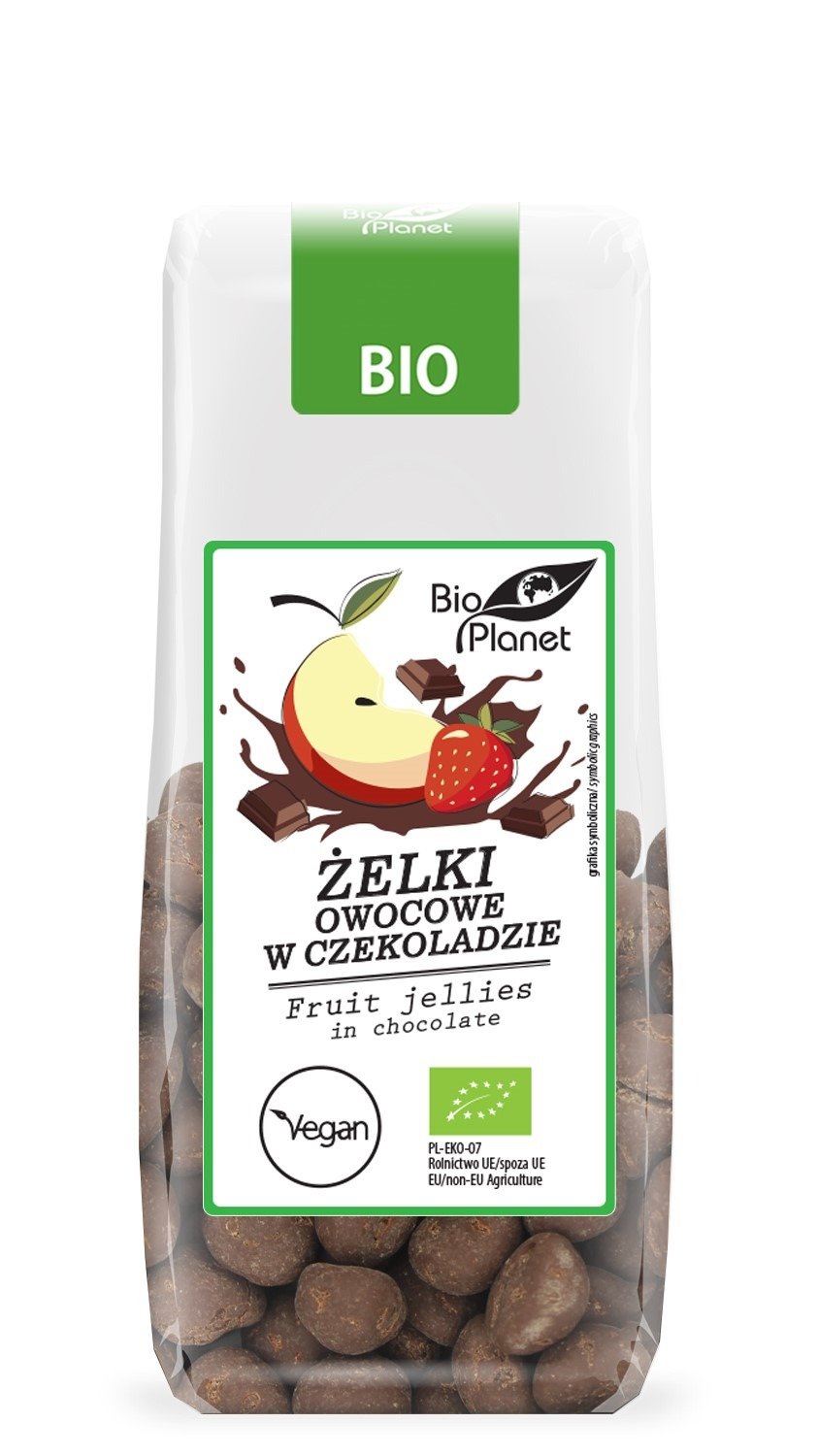 Żelki owocowe w czekoladzie BIO 100 g - BIO PLANET