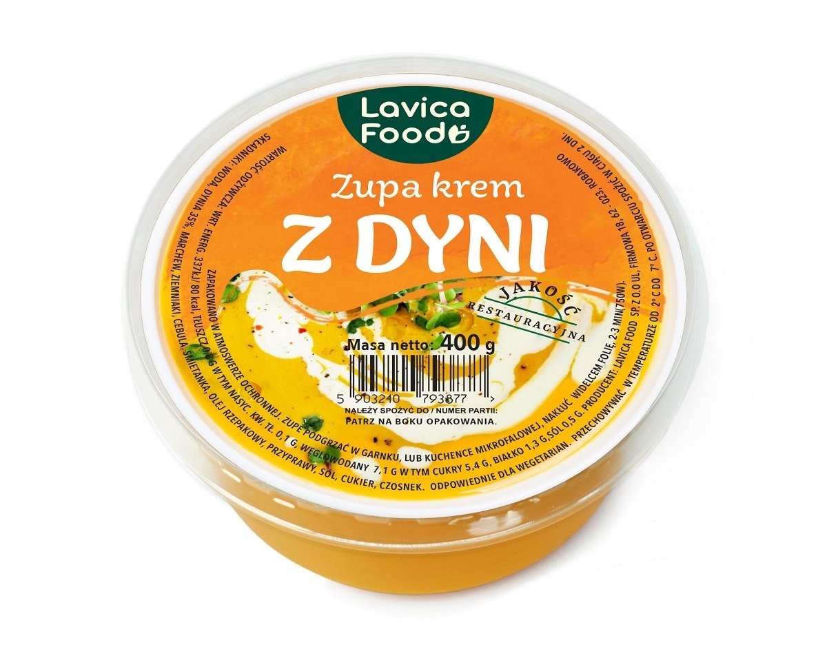 Zupa krem z dyni 400 g - LAVICA FOOD (PRODUKT SEZONOWY)