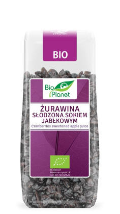 Żurawina słodzona sokiem jabłkowym BIO 100 g - BIO PLANET